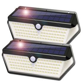 Zj-slt128 Leehuinii 2 Pack Solar Motion Sensor Security Wall Lights Outdoor 128 Led 1200lm Fence Zj-slt128 Leehuinii 2 Pack Solar Motion Sensor Security Wall Lights Outdoor 128 Led 1200lm Fence