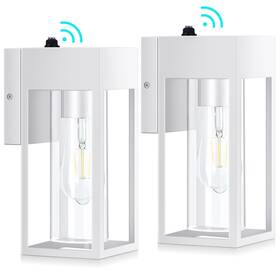 Bdwl02gc02-2p Letry 2 Pack Ip65 Waterproof Dusk To Dawn Outdoor Wall Light - Modern White Glass Lamp Bdwl02gc02-2p Letry 2 Pack Ip65 Waterproof Dusk To Dawn Outdoor Wall Light - Modern White Glass Lamp