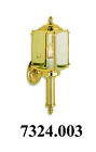 7324.003 Lifetime Exeter Brass Baldwin Lanterns Lot 2 Large Nib Polished Ext