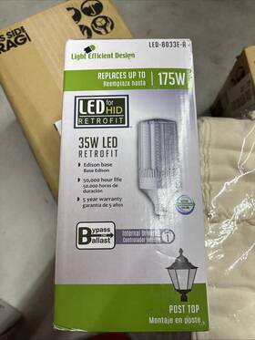 Led-8033e-a Light Efficient Design Led For Hid Retrofit 35w / 175w Bypass The Ballast Internal Driver