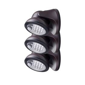 20044-107 Light It By Fulcrum 600l Led Porch Bronze 3 Pack
