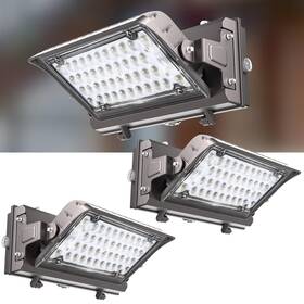 Wpm-19a Lightdot 150w Led Wall Pack Lights 360 Adjustable Panel With Dusk To Dawn Photocell