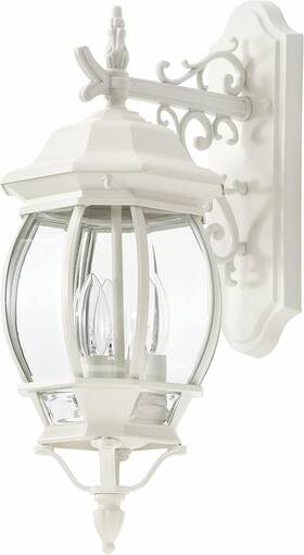 Lighting 60/891 Three Light Outdoor Wall Mount 3 White
