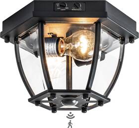La2345-fm Lighting Motion Sensor Flush Mount Ceiling Light Fixture 2-light Outdoor Porch Lights Ce