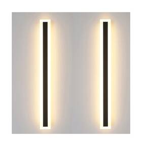 Ip65 Lightotech 5698 2pack Outdoor Wall Lights 32inch 24w Frosted Acrylic Led Modern Lamp