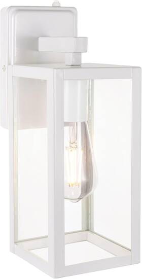 Lit-path 600358290346 Dusk To Dawn Outdoor Wall Lantern Porch Sconce White 1-pack