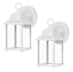 Lit-path 712383829085 2 Pack Outdoor Led Wall Lantern Sconce Waterproof 800 Lumen New
