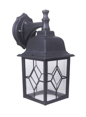 Lt-wl00630k-bk Lit-path Outdoor Led Wall Lantern Matte Black Exterior Light Fixture 3000k Warm
