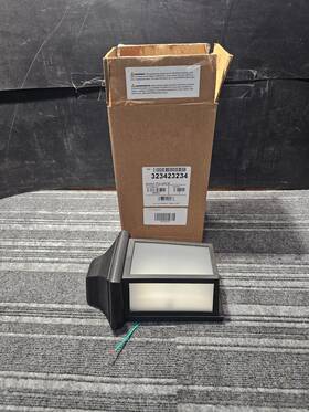 Fp161-ll900c-bf Liteco Qty 2 10-watt Black Integrated Led Outdoor Wall Mount Lantern 4000k