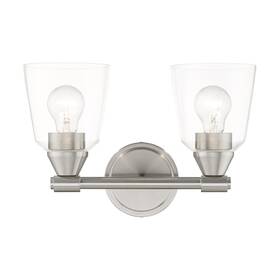 16782-91 Livex Lighting Catania Vanity Sconce Brushed Nickel