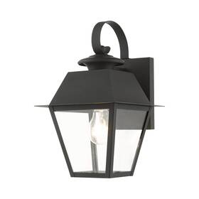 27212-04 Livex Lighting Wentworth Collection 1 Light Outdoor Wall Lantern Black 27212-04 Livex Lighting Wentworth Collection 1 Light Outdoor Wall Lantern Black