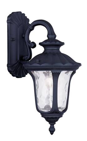 7851-04 Livex 7851-14 Oxford Black Outdoor Wall Lantern - Lighting 1 Light Lamp