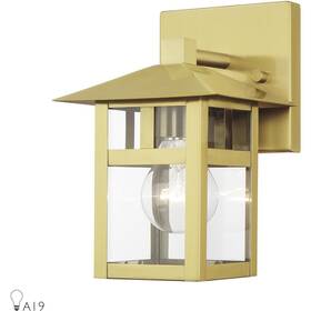 21321-32 Livex Lighting Crestlake Outdoor Wall Light Satin Gold 21321-32 Livex Lighting Crestlake Outdoor Wall Light Satin Gold