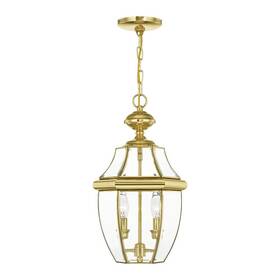 2255-02 Livex Lighting - Monterey 2 Light Outdoor Pendant Lantern In Traditional Style