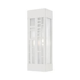 22972-91 Livex Lighting Malmo - 2 Light Outdoor Ada Wall Sconce In Modern Style