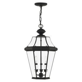 2365-04 Livex Lighting - Georgetown 3 Light Outdoor Pendant Lantern In Traditional