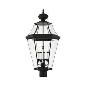 2368-04 Livex Lighting - Georgetown 4 Light Outdoor Post Top Lantern In Traditional 2368-04 Livex Lighting - Georgetown 4 Light Outdoor Post Top Lantern In Traditional