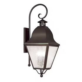2558-07 Livex Lighting Amwell 4 Light Bronze Outdoor Wall Lante