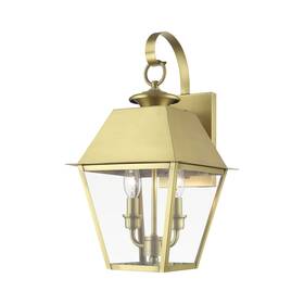 27215-08 Livex Lighting - Wentworth 2 Light Medium Outdoor Wall Lantern In Classic