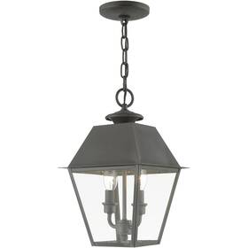 27217-61 Livex Lighting Wentworth Outdoor Pendant Or Chandeller Charcoal