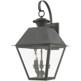 27218-61 Livex Lighting Wentworth Outdoor Wall Light Charcoal