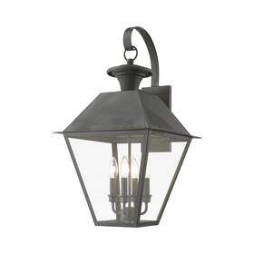 27222-61 Livex Lighting 27222 Wentworth 4 Light 28 Inch Tall Commercial Wall - Charcoal 27222-61 Livex Lighting 27222 Wentworth 4 Light 28 Inch Tall Commercial Wall - Charcoal