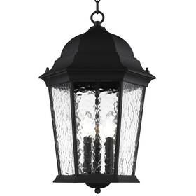 Livex Lighting 75475-14 75475 Hamilton 3 Light Outdoor Pendant - Black