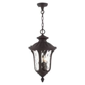 7858-07 Livex Lighting Oxford - 3 Light Outdoor Pendant Lantern In Traditional Style 11 Inches Wide