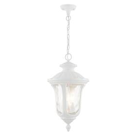 7858-13 Livex Lighting Oxford - 3 Light Outdoor Pendant Lantern In Traditional Style 11 Inches Wide