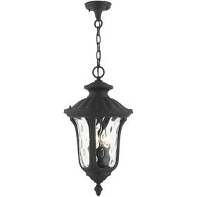 7858-14 Livex Lighting Oxford Outdoor Pendant Or Chandeller Textured Black