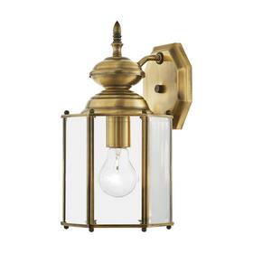Livex Lighting 847284008366 2007 Brass Outdoor Basics 1-light Wall Sconce