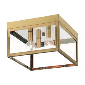 Livex Lighting 847284056398 - Nyack 4 Light Outdoor Flush Mount In Mid Century Modern Style