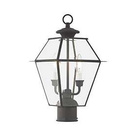 2284-61 Livex Lighting 847284056930 Transitional Two Light Outdoor Post Lantern From Westo