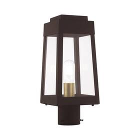 Livex Lighting 847284058897 Oslo - 1 Light Outdoor Post Top Lantern In Mid Century Modern Style 6.25 Livex Lighting 847284058897 Oslo - 1 Light Outdoor Post Top Lantern In Mid Century Modern Style 6.25