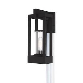 Livex Lighting 847284059061 20994-04 Delancey 1 Light Black Outdoor Post Top