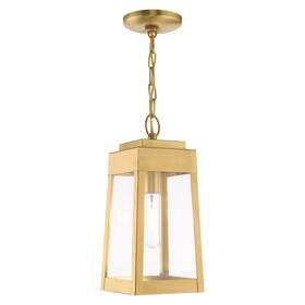 Livex Lighting 847284059139 Oslo - 1 Light Outdoor Pendant Lantern In Mid Century Modern Style 6.25