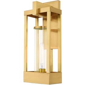 Livex Lighting 847284059641 20993-12 Delancey Outdoor Wall Light Satin Brass Livex Lighting 847284059641 20993-12 Delancey Outdoor Wall Light Satin Brass