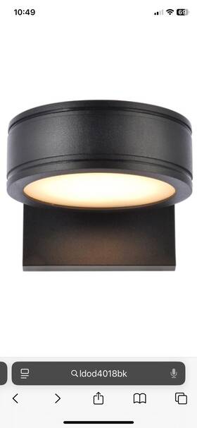 Ldod4018bk Living District Raine 5 Inch Black Outdoor Wall Light