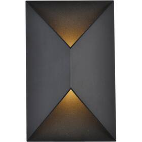 Ldod4022bk Living District Raine 11 Inch Black Outdoor Wall Light