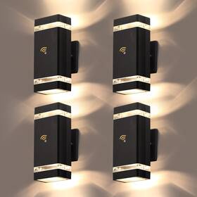 Lmp 734914532387 4 Packs Dusk To Dawn Outdoor Lighting Light Fixture With 5w Led Bulb