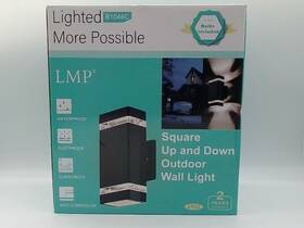 Lmp 744110490138 Outdoor Wall Light Integrated Led Square Up Down 12w 2700k Modern Lmp 744110490138 Outdoor Wall Light Integrated Led Square Up Down 12w 2700k Modern