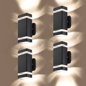 Lmp 786118109711 4 Pack Led Square Up And Down Lights Outdoor Wall Light Body In Aluminum