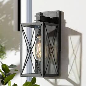 E6326nhd14248u7 Lnc Black Outdoor Wall Lantern 1-light Modern Sandy Garage/patio E6326nhd14248u7 Lnc Black Outdoor Wall Lantern 1-light Modern Sandy Garage/patio