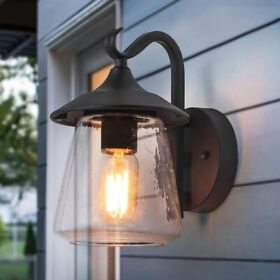 1006750272 Lnc Modern Frosted Black Porch Outdoor Wall Sconce 1-light Classic Lantern 1006750272 Lnc Modern Frosted Black Porch Outdoor Wall Sconce 1-light Classic Lantern