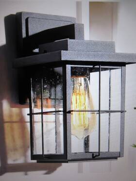 Zmum73hd1425427 Lnc Mill 11 Inch Modern Black Outdoor Wall Lantern Sconce Farmhouse 1-light Porch