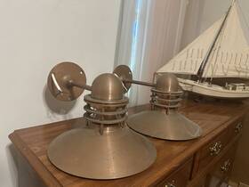 38600 Louis Poulsen Nyhavn Copper Outdoor Wall Lights Pair Brand New Dk