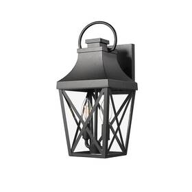 Sf-l-w2714p218540 Lovmor Outdoor Wall Sconce Porch Light Waterproof Matte Black Clear Glass Shade Sf-l-w2714p218540 Lovmor Outdoor Wall Sconce Porch Light Waterproof Matte Black Clear Glass Shade
