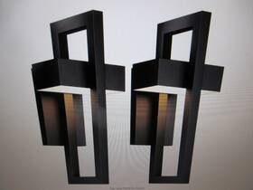06ftl0247bkk Lucky Monet Money 16.5 Inch Black Led Outdoor Hardwired Wall Lantern Scone 2pk 06ftl0247bkk Lucky Monet Money 16.5 Inch Black Led Outdoor Hardwired Wall Lantern Scone 2pk