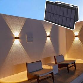 Lle-1102 Luhlee Solar Wall Lights 1 Pack Up And Down Outdoor Ip65 Water