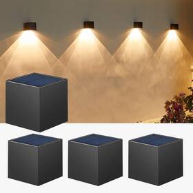Mdc01026 Luhlee Solar Wall Lights Outdoorsquare Modern Sconce Ip65 Waterpro Mdc01026 Luhlee Solar Wall Lights Outdoorsquare Modern Sconce Ip65 Waterpro
